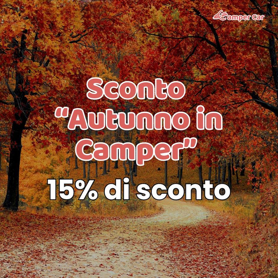 Sconto 15% noleggio camper autunno